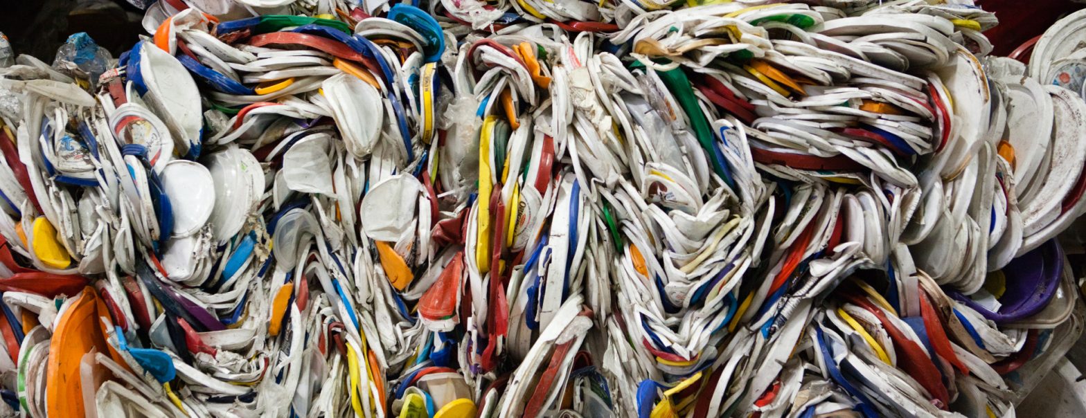 Colourful plastic garbage