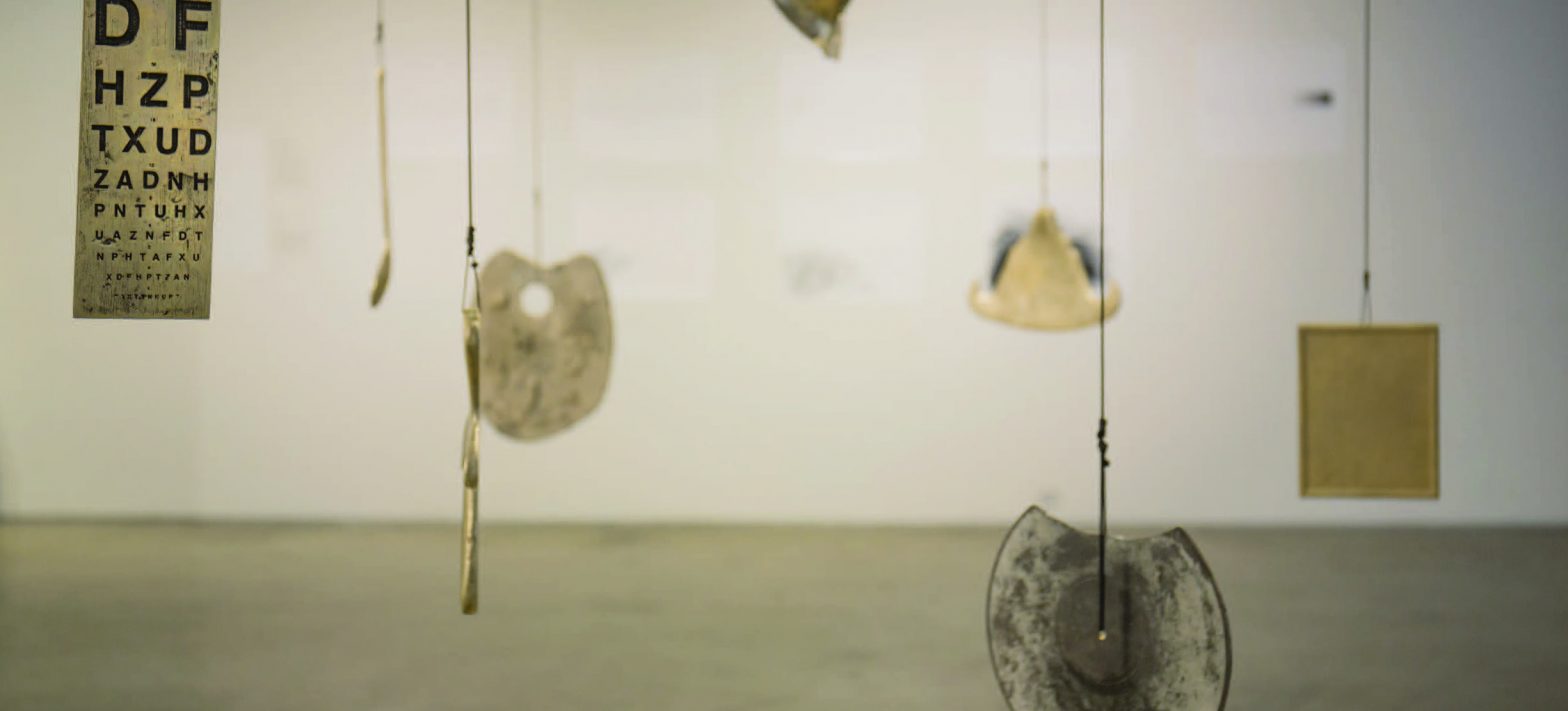 Aaron McPeake. ‘Various Bell-bronze works’, 2016. Installation view at San Diego Art Institute