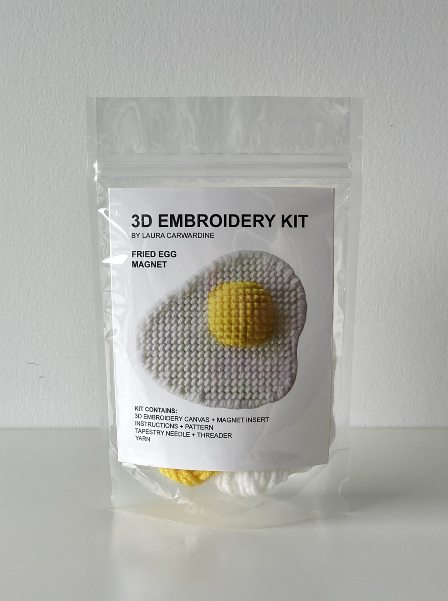 Embroidery Kit in Packaging, Front View