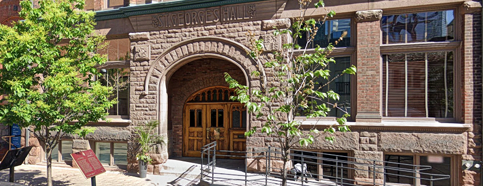 Outside view of the Arts and Letters Club, 14 Elm Street, Toronto. 