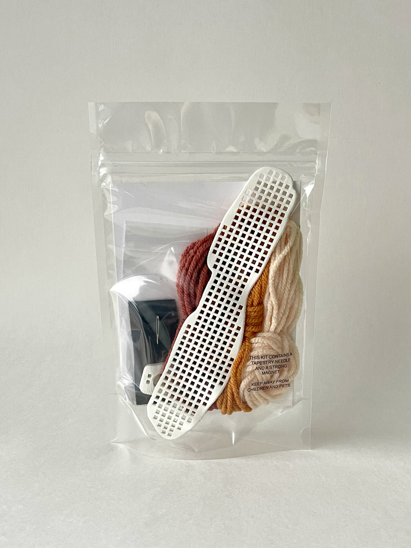 Embroidery Kit in Packaging, Back View 