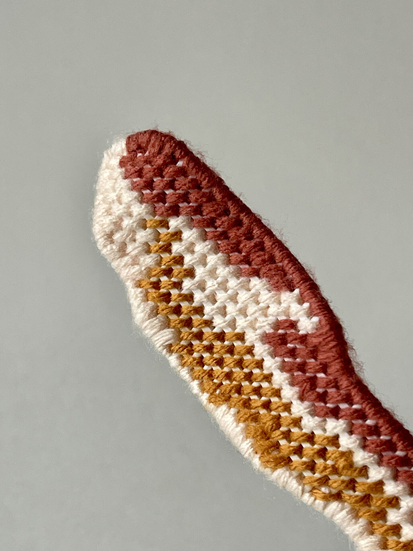 Bacon Embroidery, Detail View