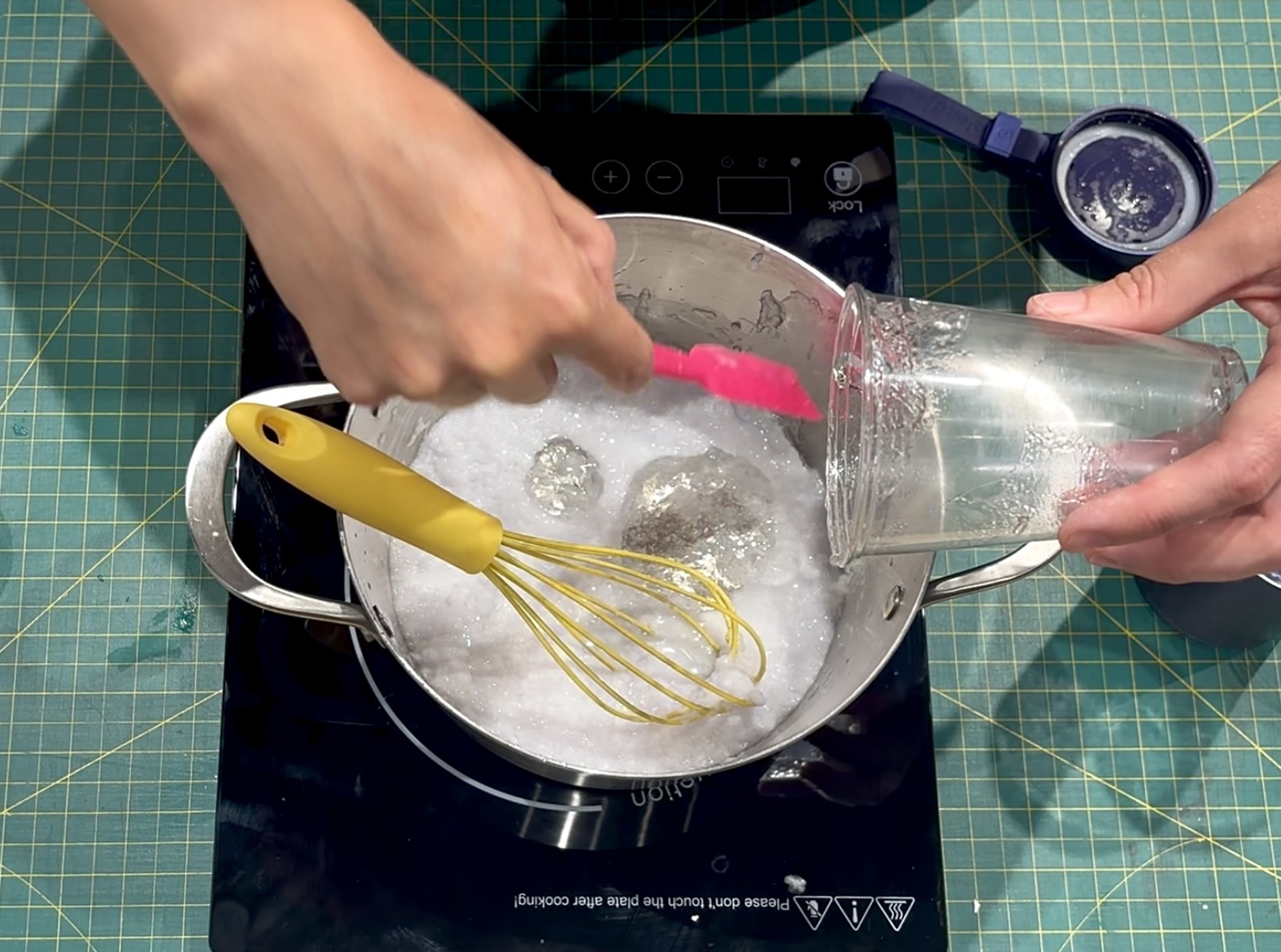 Cooking on induction stove