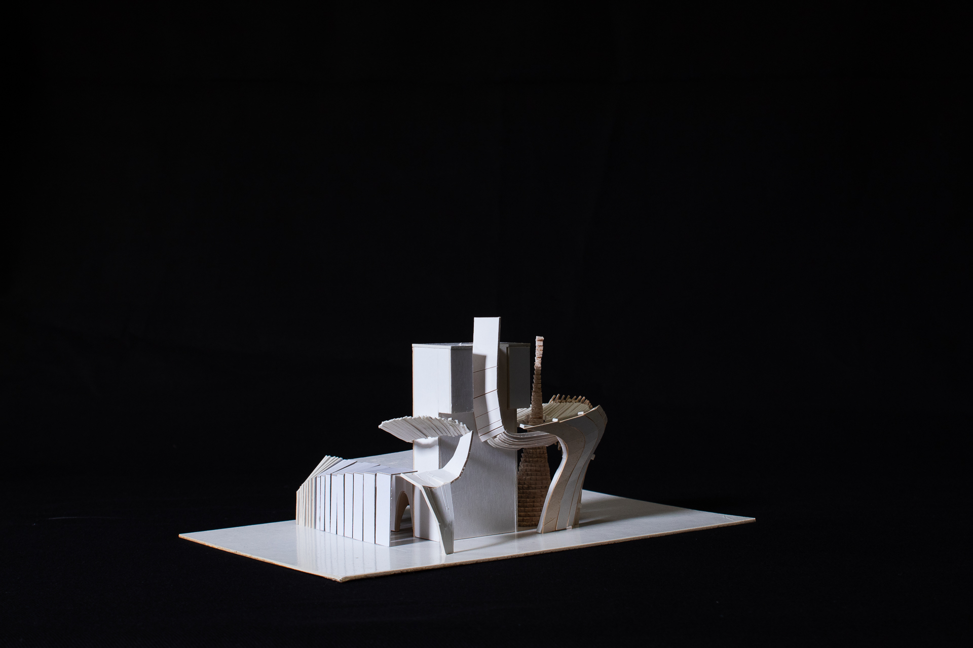 Speculative Architectural Model-Circular Openings-Solitude-view-2