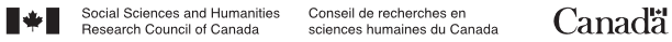 The Social Sciences and Humanities Research Council Logo