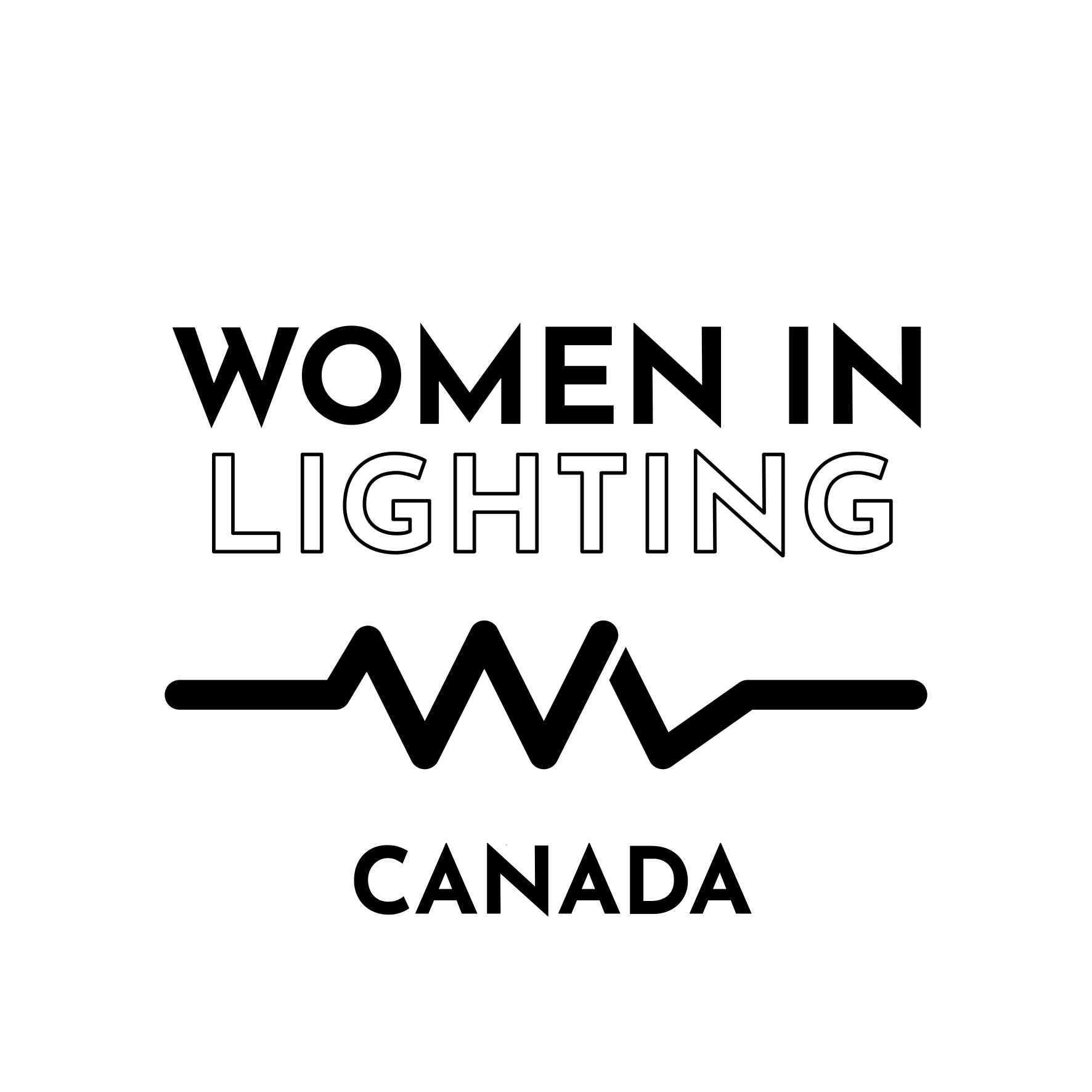 Women in Lighting Canada logo – All text in black