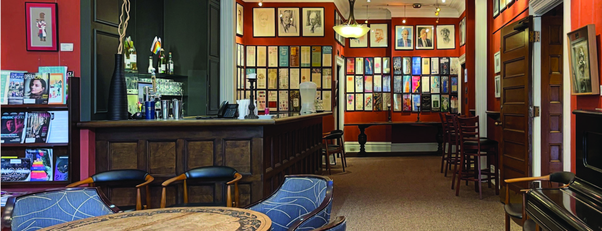 The Club Lounge where our favorite social media is still conversation. 