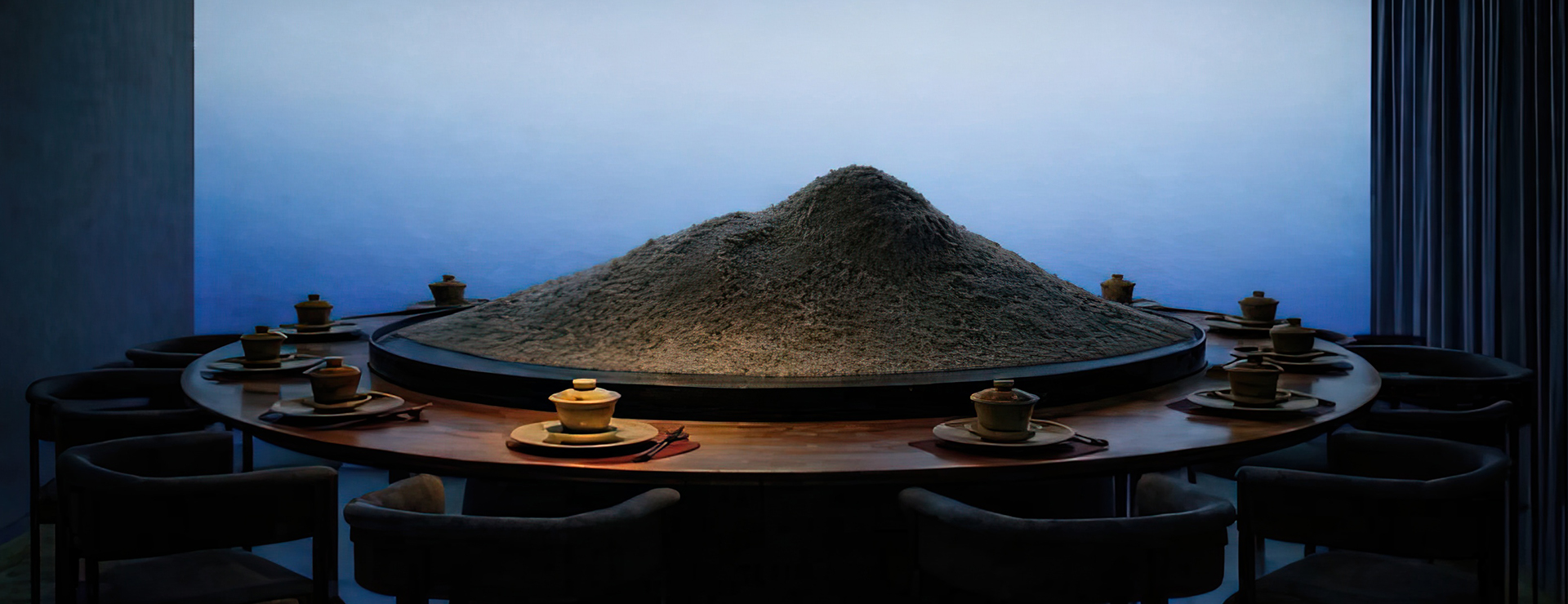 table setting for a contemporary Chinese meal