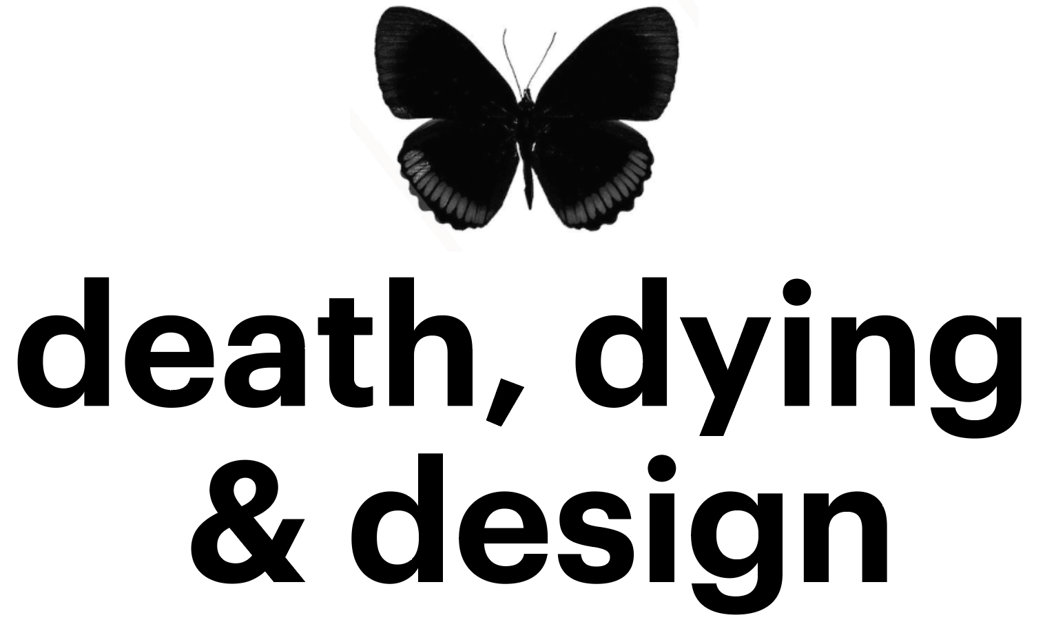 death, dying & design logo