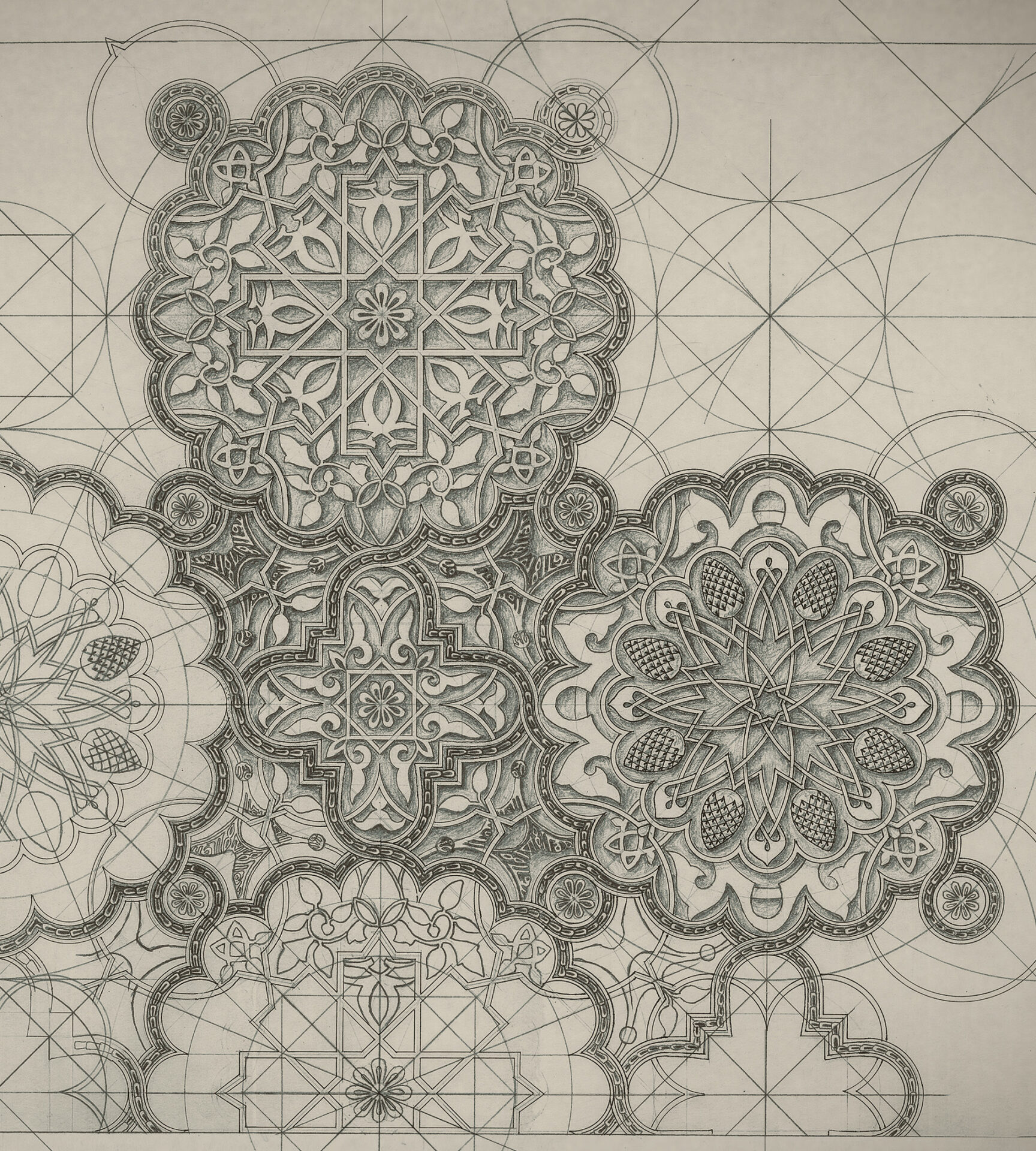 Intricate geometric drawing