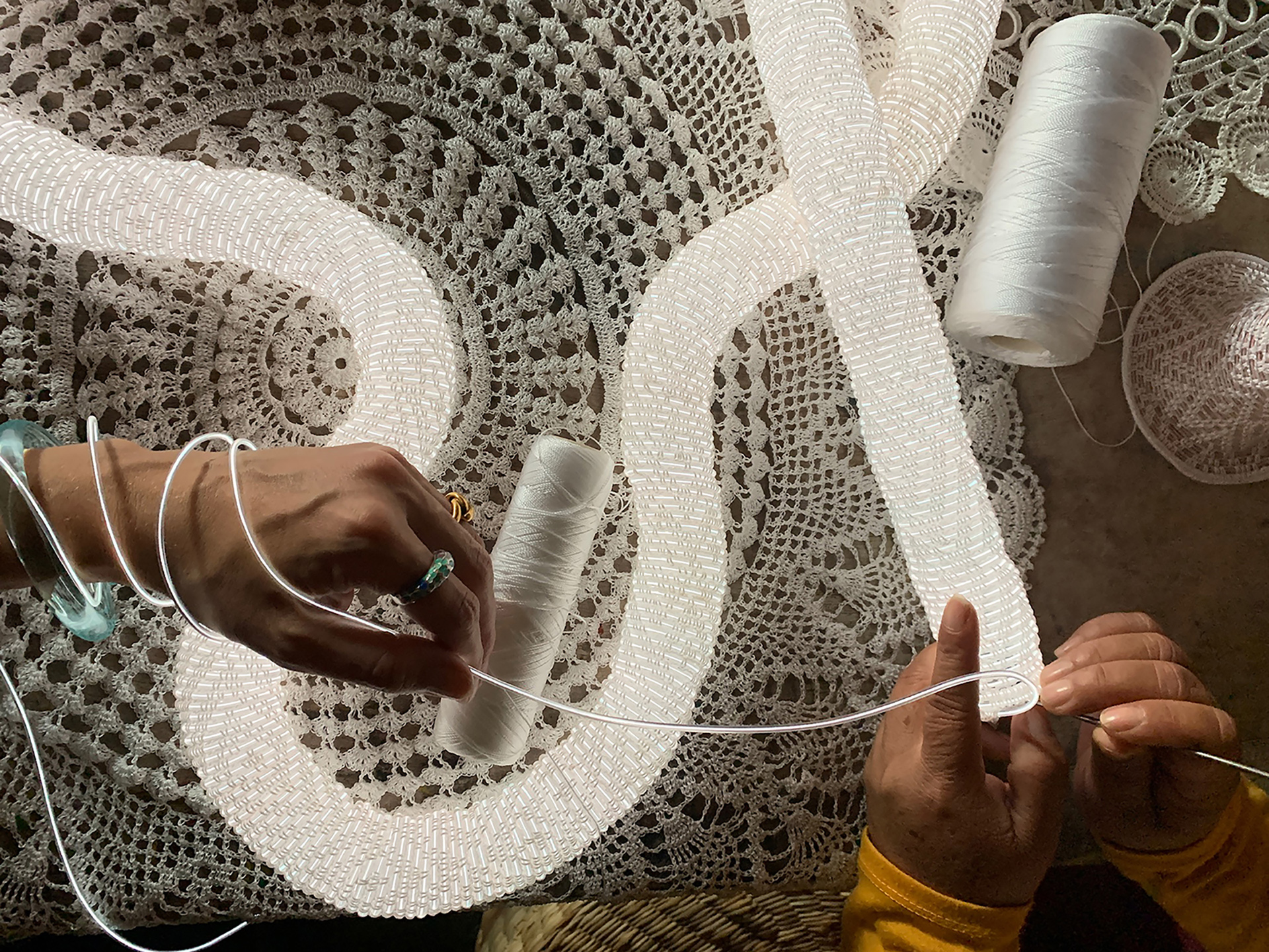 Weaving the Light - in process in Pacasmayo, Northern Peru.