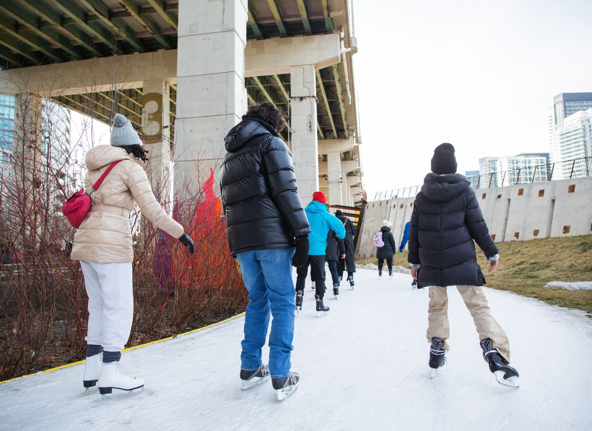 Ice Skating on the Skate Trail