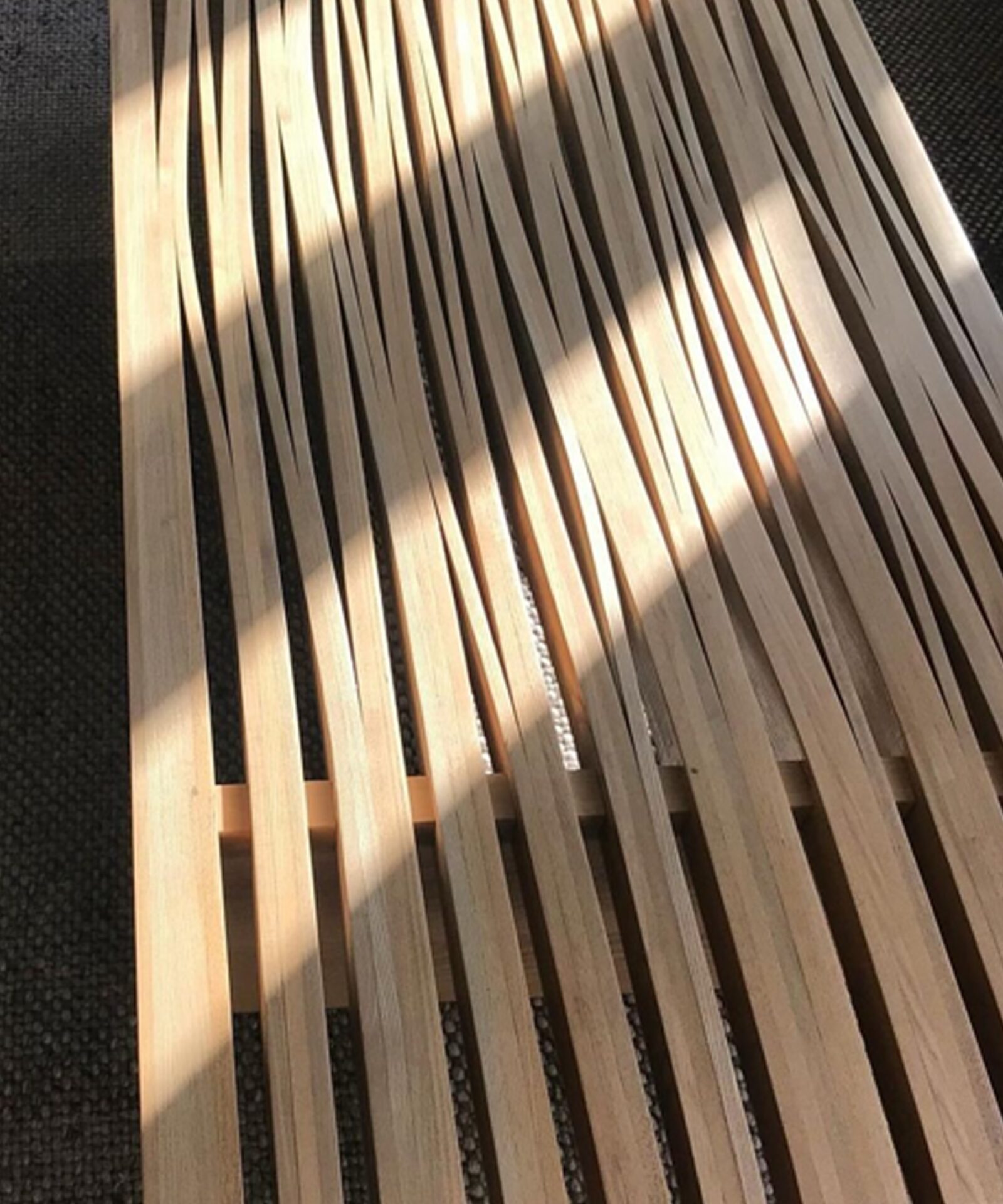 Steam bent table surface