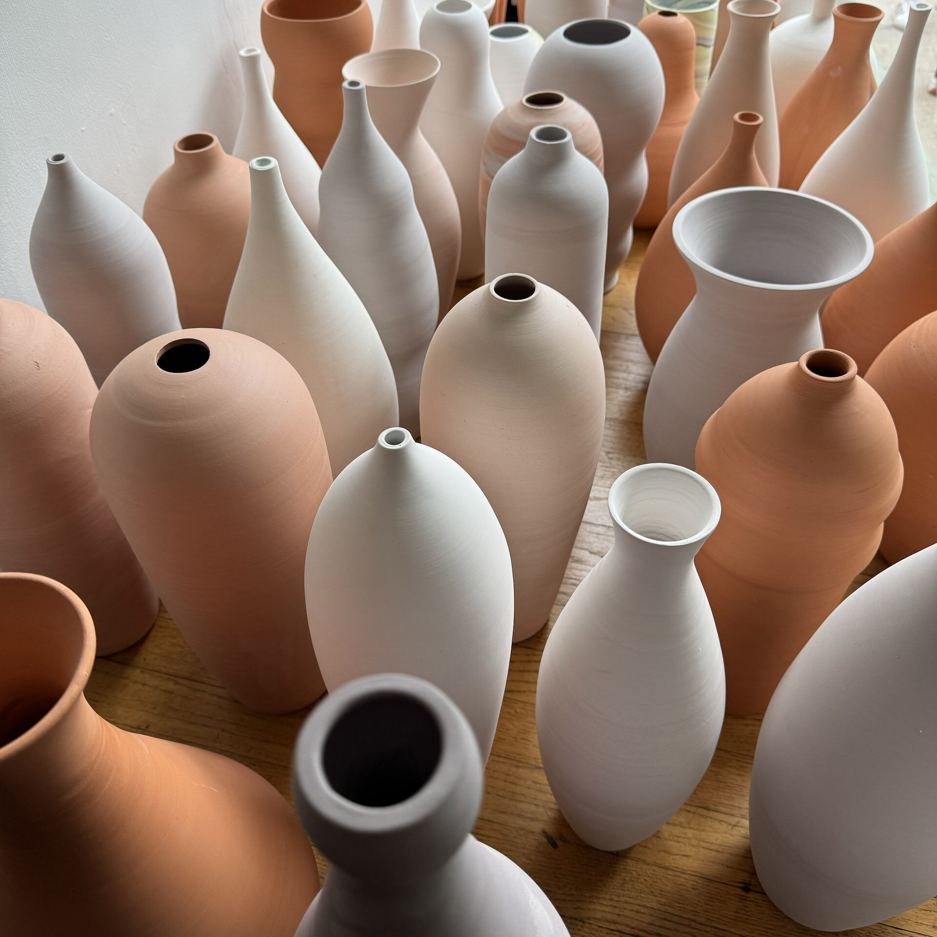 Selection of hand thrown vessels